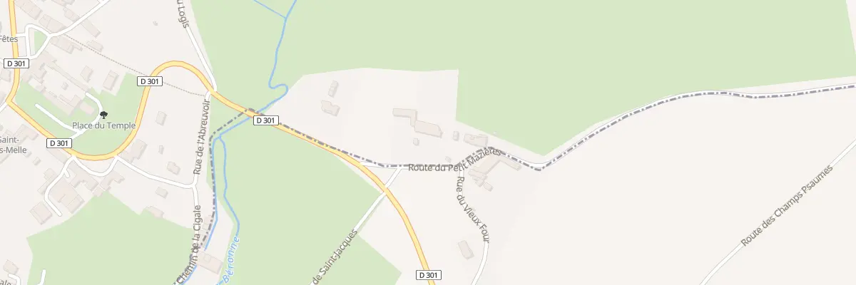 Plan du 3 Rue du Petit Mazieres à Saint-Romans-lès-Melle