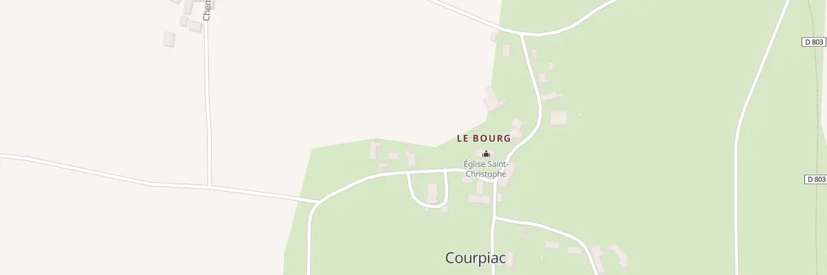 Plan du 319 Rte du Bourg à Courpiac