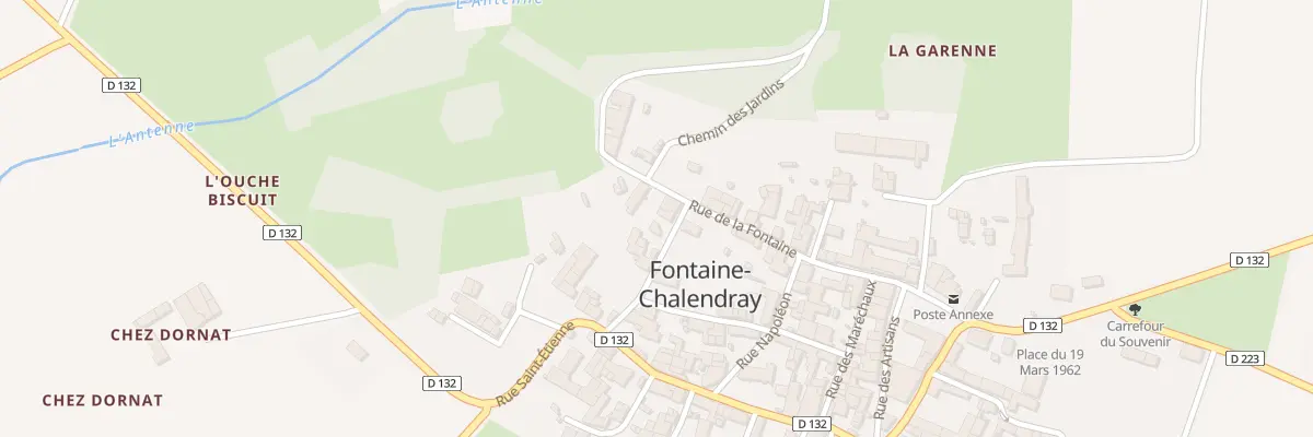 Plan du 15 Rue de la Fontaine à Fontaine-Chalendray