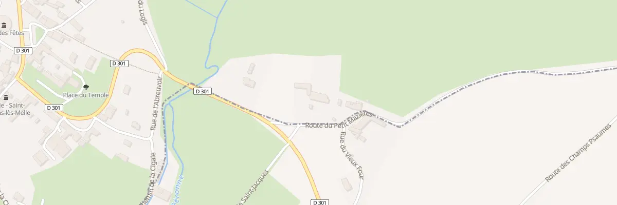 Plan du 1 Rue du Petit Mazieres à Saint-Romans-lès-Melle