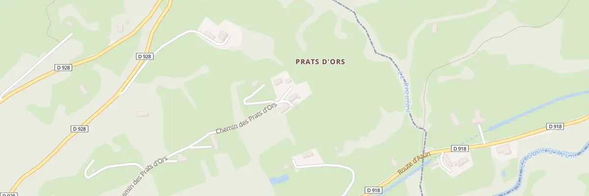 Plan du 9 Che des Prats d’Ors à Aucun