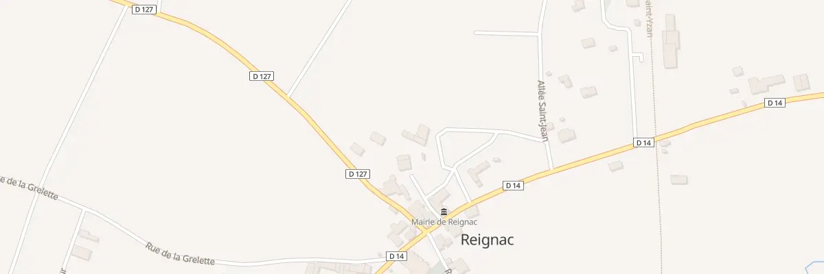 Plan du 2 All des Rosiers à Reignac