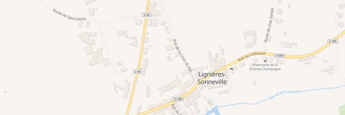 Plan du 1 Rue de la Croix du Rat à Lignières-Ambleville