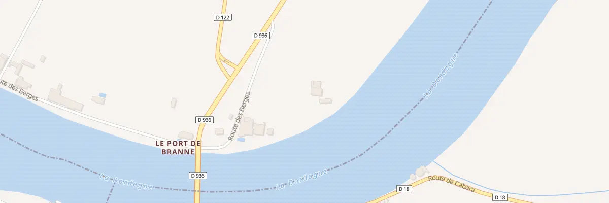 Plan du 348 Le Port de Branne-Est à Saint-Sulpice-de-Faleyrens