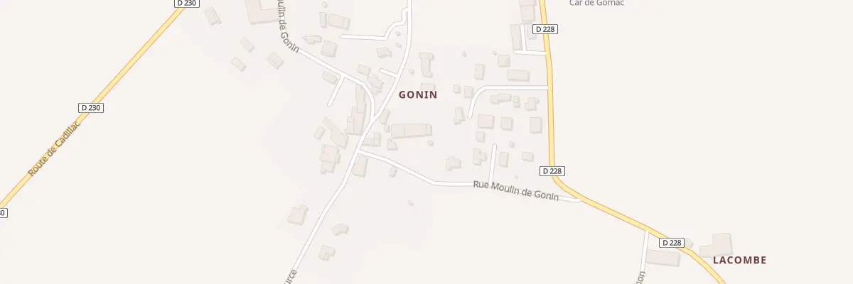 Plan du 10 Moulins de Gonin à Gornac