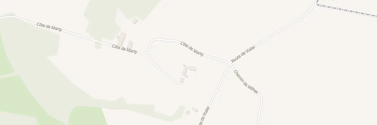 Plan du 6 Côte de Marty à Lalongue