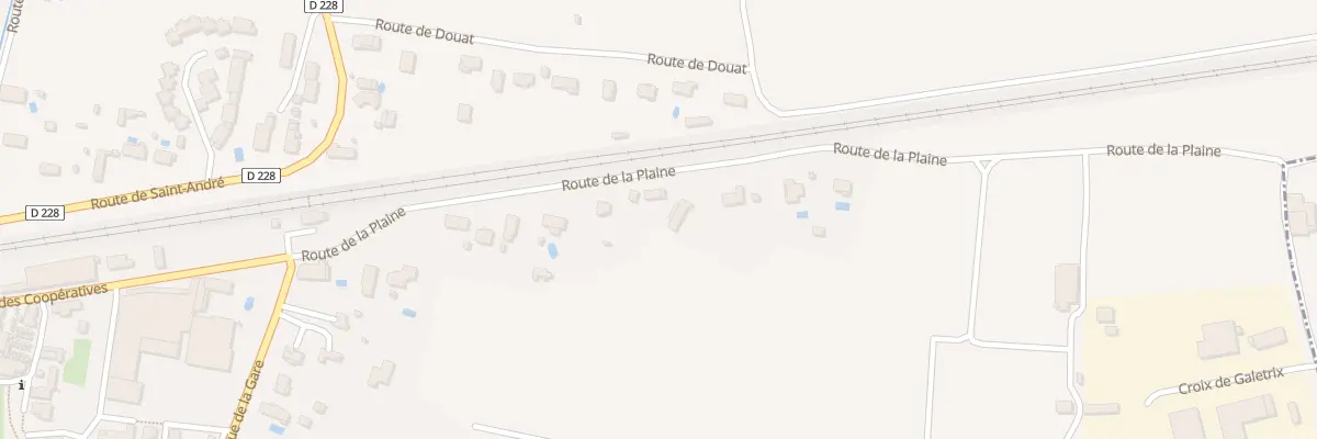 Plan du 13 Rte de la Plaine à Saint-Pierre-d’Aurillac