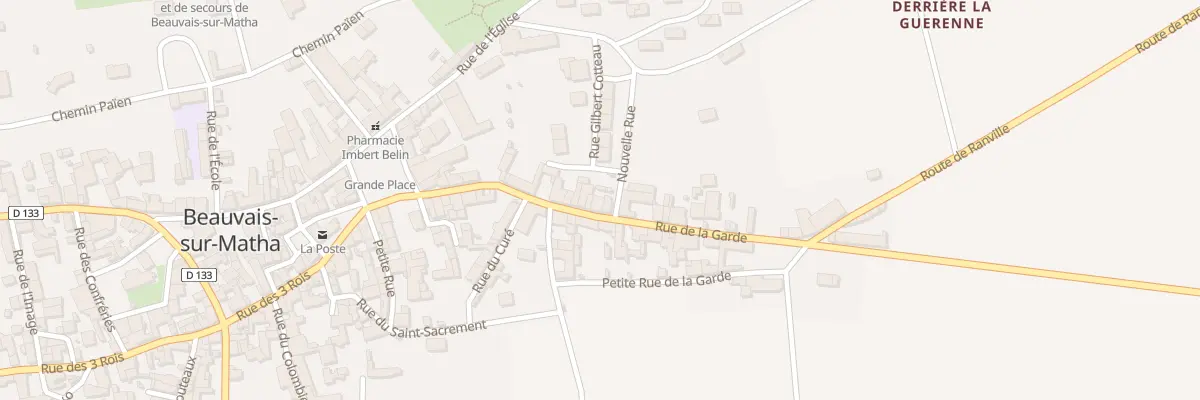 Plan du 21 Rue de la Garde à Beauvais-sur-Matha
