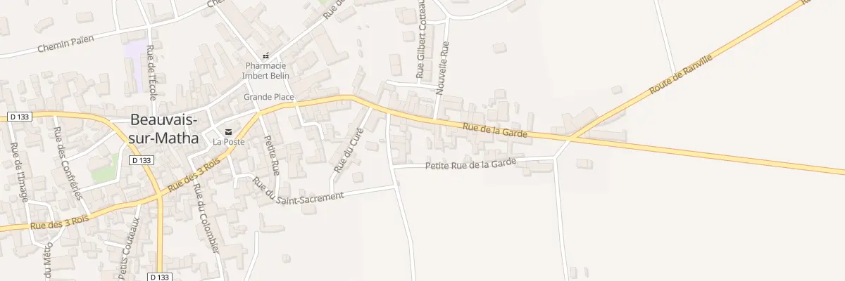 Plan du 18 Rue de la Garde à Beauvais-sur-Matha