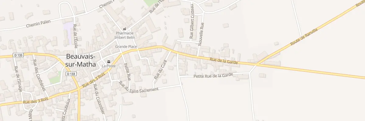 Plan du 14 Rue de la Garde à Beauvais-sur-Matha