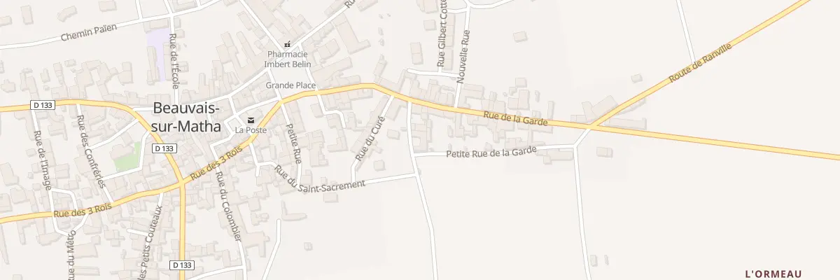 Plan du 3 Rue du Gachet à Beauvais-sur-Matha