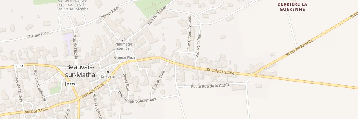 Plan du 13 Rue de la Garde à Beauvais-sur-Matha