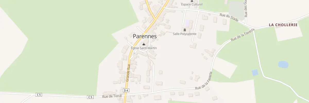 Plan du 5 Pl de l’Eglise à Parennes