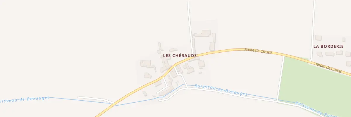 Plan du 14 Rte de Cressé à Bazauges
