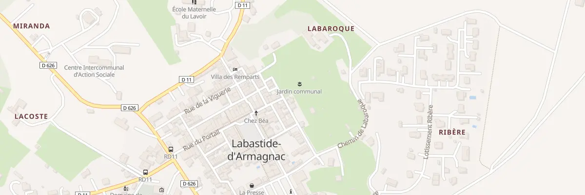 Plan du 5183 Rue des Pas Perdus à Labastide-d’Armagnac