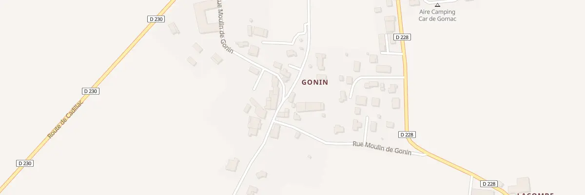 Plan du 23 Moulins de Gonin à Gornac
