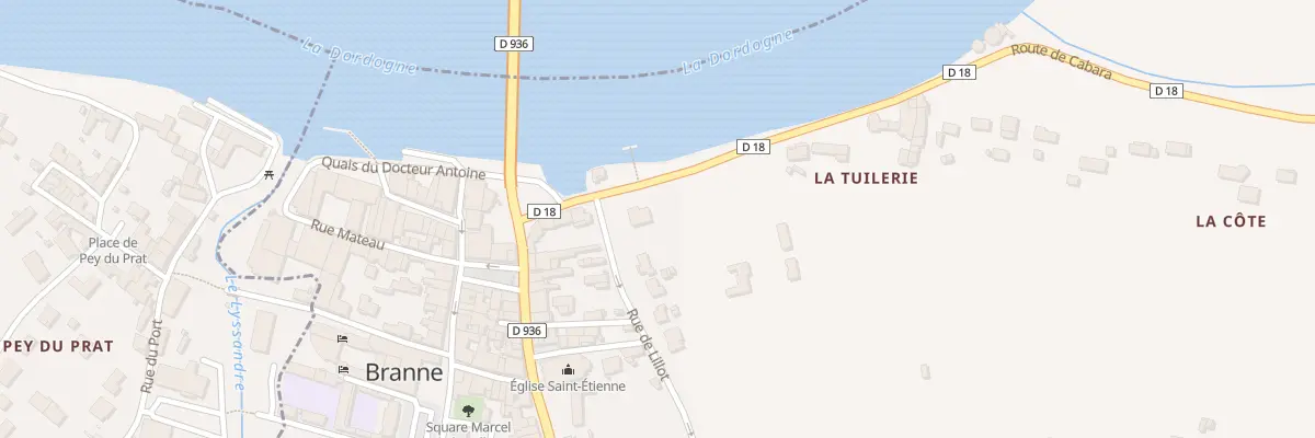 Plan du 9001 Rte de Cabara à Branne