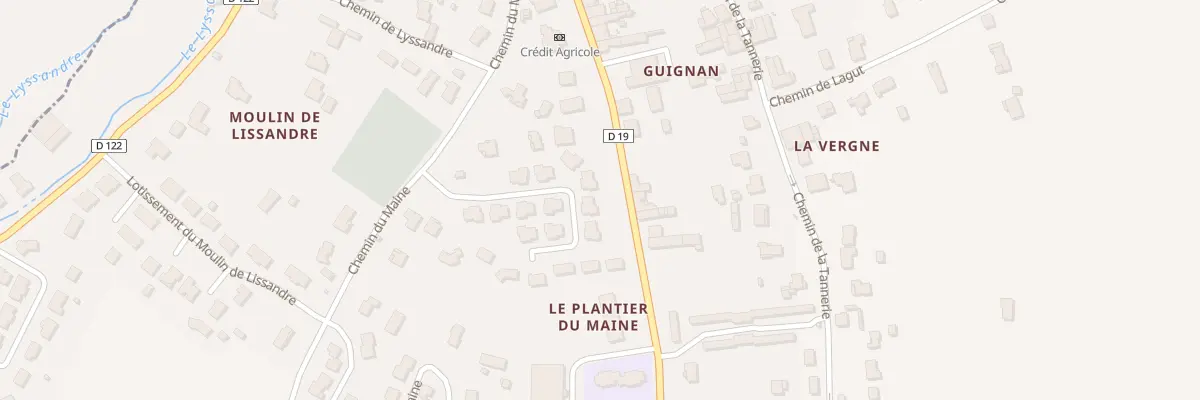 Plan du 11 Lot Bellevue à Branne