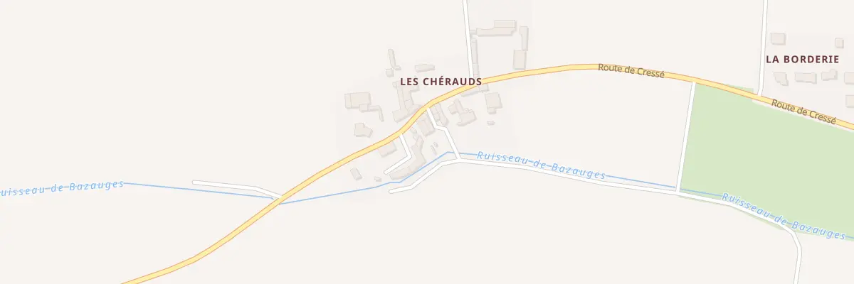 Plan du 2 Rue des Petits Ponts à Bazauges