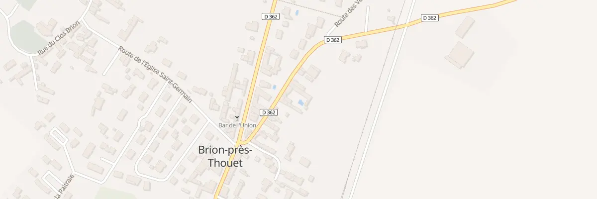 Plan du 8 Rte de Tourtenay à Brion-près-Thouet