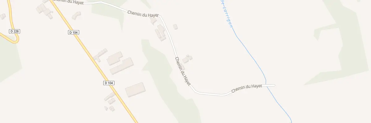 Plan du 9 Che du Hayet à Lalongue