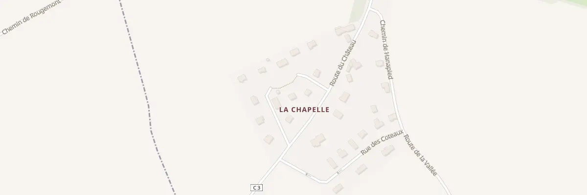 Plan du 3 Rue de la Chapelle à Versainville