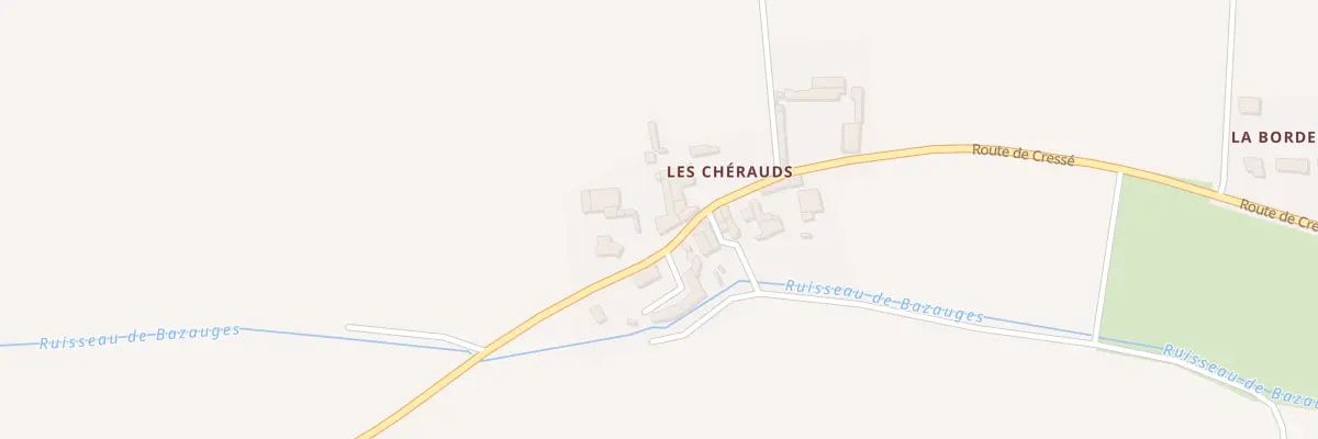 Plan du 16 Rte de Cressé à Bazauges