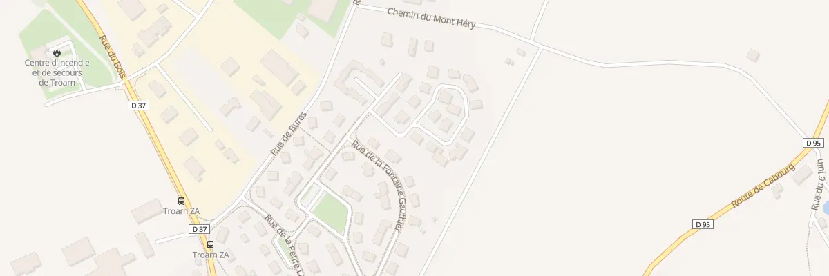 Plan du 23 Rue Maurice Thinard à Troarn