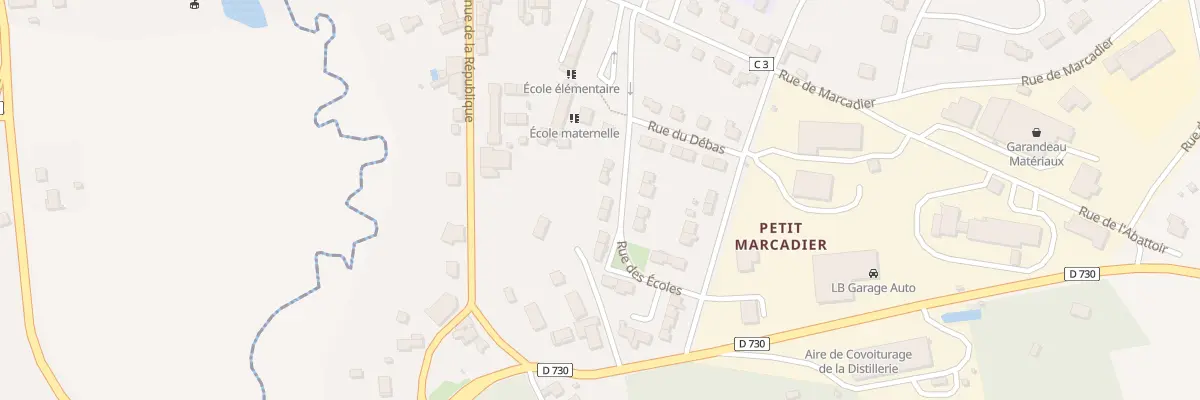 Plan du 8 Rue des Ecoles à Montguyon