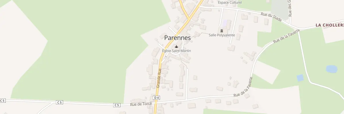 Plan du 5089 Le Bourg à Parennes