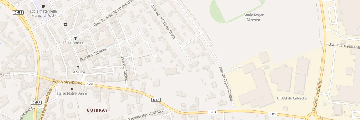 Plan du 11 Rue de la Cité du Stade à Falaise