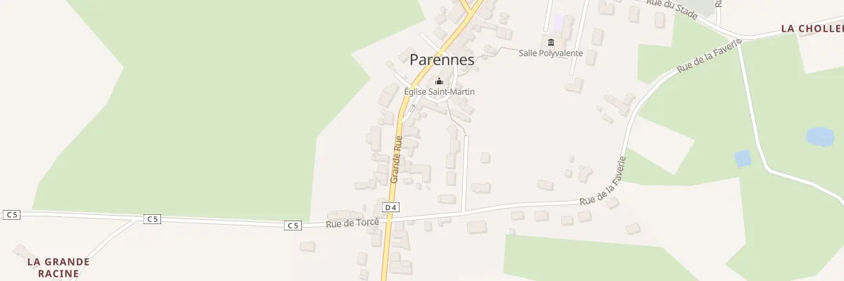 Plan du 43 Grande Rue à Parennes