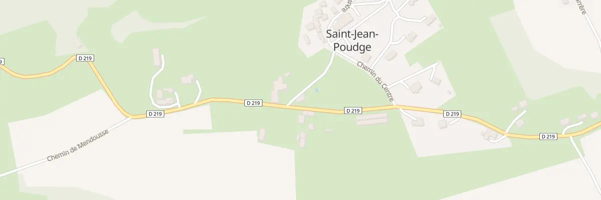 Plan du 998 Rte Departementale 219 à Saint-Jean-Poudge