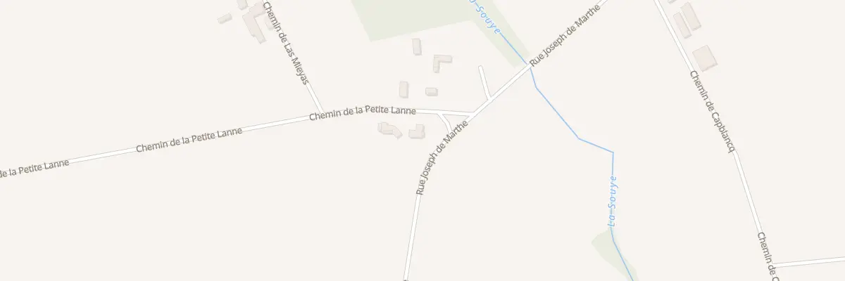 Plan du 1 Che de la Petite Lanne à Espéchède
