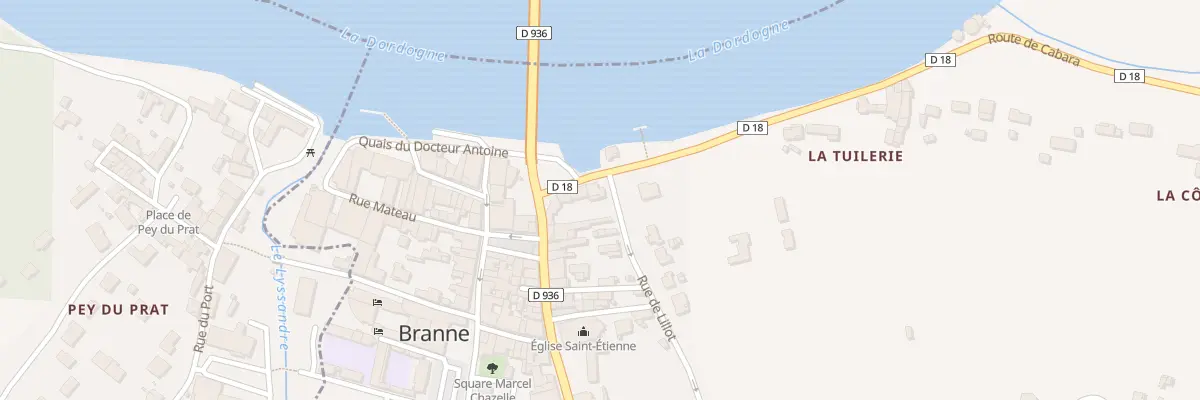 Plan du 9001 Che de Lillot à Branne