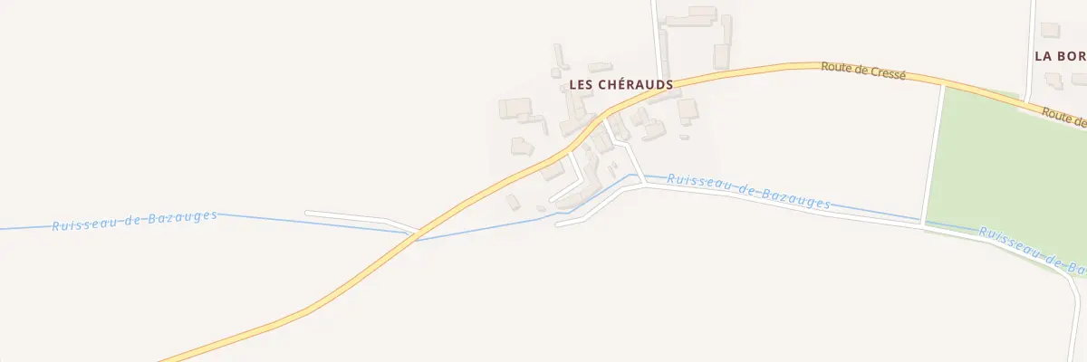 Plan du 15 Rte de Cressé à Bazauges
