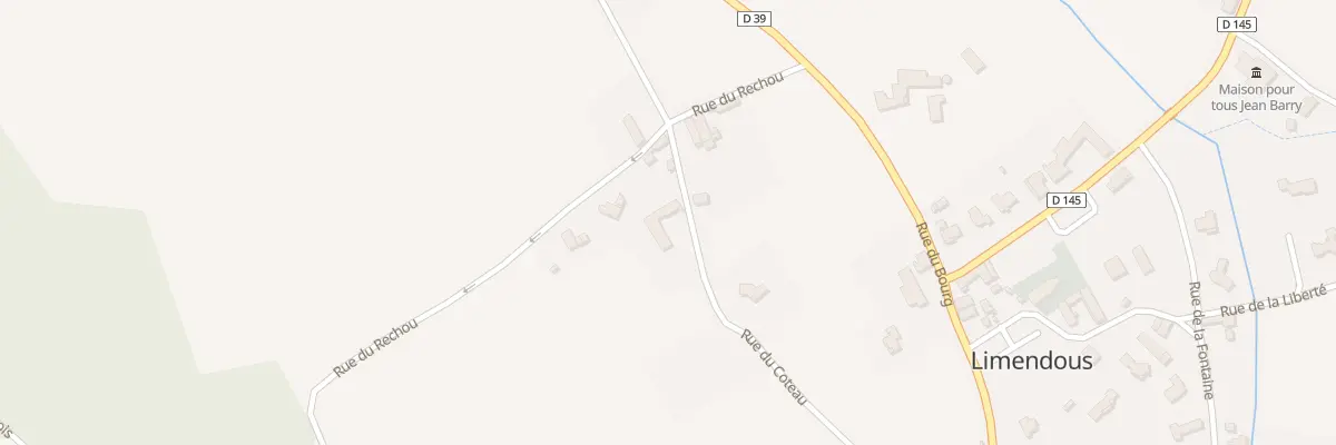 Plan du 23 Rue du Coteau à Limendous