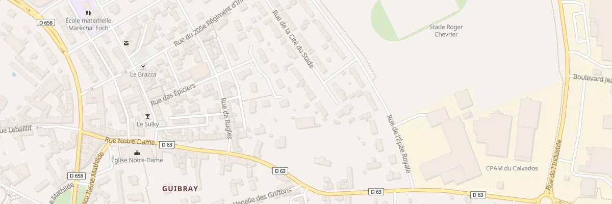 Plan du 10 Rue de la Cité du Stade à Falaise