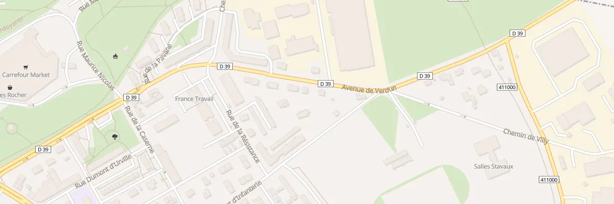 Plan du 10 Av de Verdun à Falaise