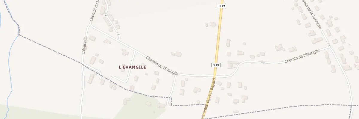 Plan du 45 Che de l’Evangile à Branne