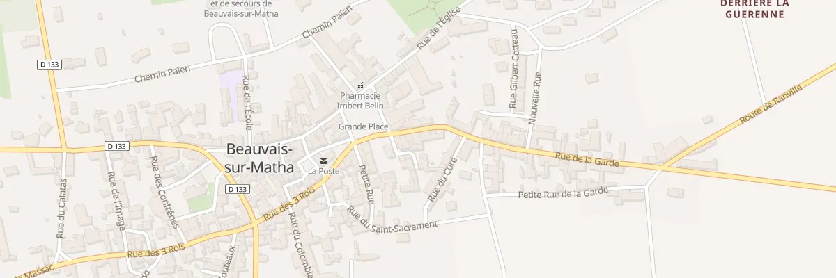 Plan du 6 Rue de la Garde à Beauvais-sur-Matha