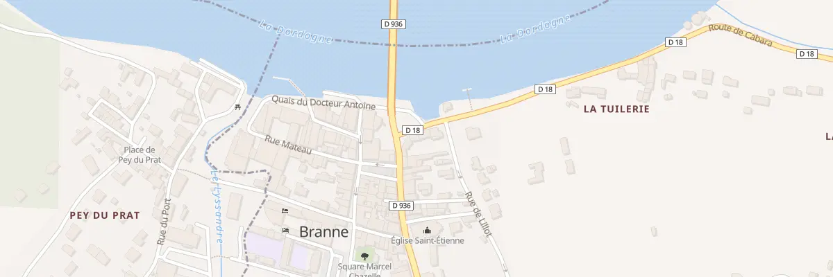 Plan du 9005 Rte de Cabara à Branne