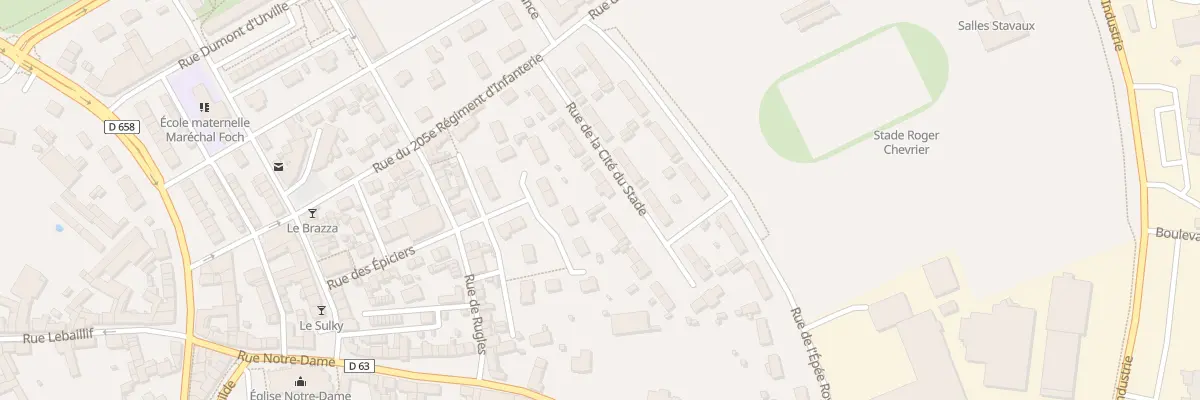 Plan du 6 Rue de la Cité du Stade à Falaise