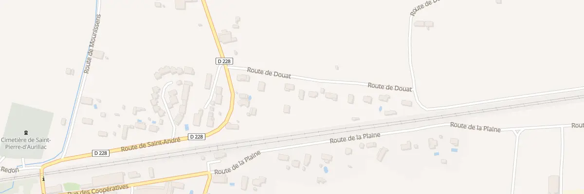 Plan du 1B Rte de Douat à Saint-Pierre-d’Aurillac