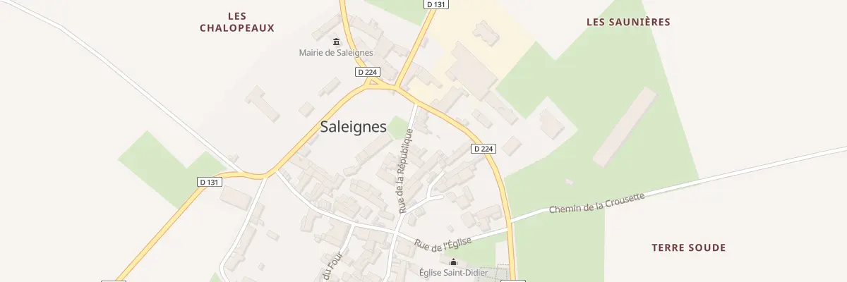 Plan du 3 Rue de la Republique à Saleignes