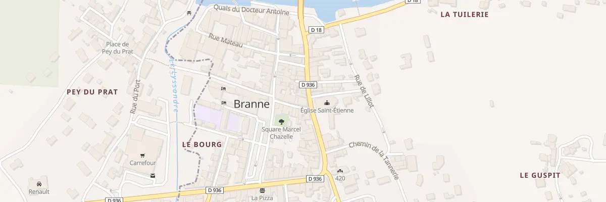 Plan du 23 Rue Emmanuel Roy à Branne