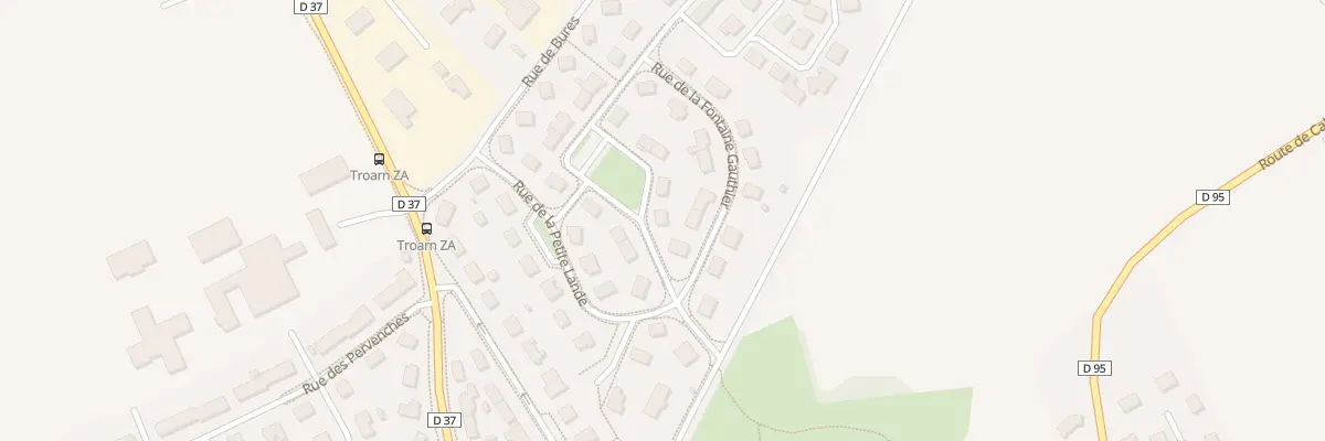 Plan du 23 Rue de la Fontaine Gauthier à Troarn