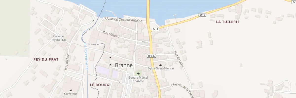 Plan du 7 Rue Emmanuel Roy à Branne