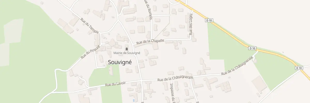 Plan du 3 Pl de la Mairie à Souvigné