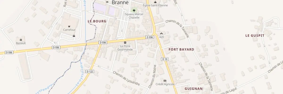 Plan du 4D Rue du Puit Artesien à Branne